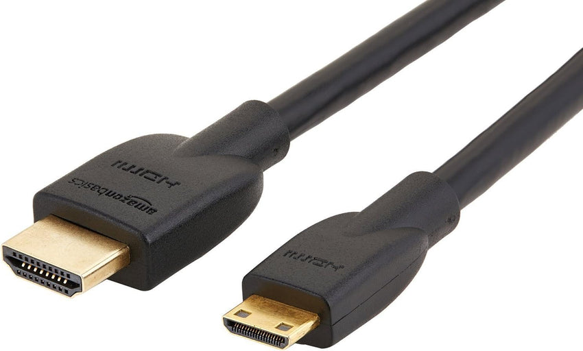 Amazon Basics High Speed Mini HDMI (Source) to HDMI (Display) Cable, 1.8 m, Black