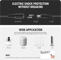 NEEWER Dummy Battery Replacement for LP-E6 LP-E6N LP-E6NH with DC Coupler and AC Power Adapter Compatible with Canon EOS R Ra R5 R5C R6 R6II R7 5D 6D 7D Mark II/III/IV 5DS 5DSR 60D 70D 80D 90D