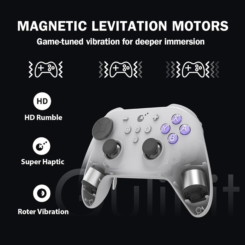 GuliKit TT Max Wireless Game Controller Bluetooth Hyperlink Wired Grey
