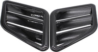 2 PCS/SET Bonnet Vent Cover Glossy ABS Black Hood Vent Cover Engine Air Flow Outlet Vent Cover Grille Replacement for Ford Focus Fiesta Vauxhall Corsa Jazz
