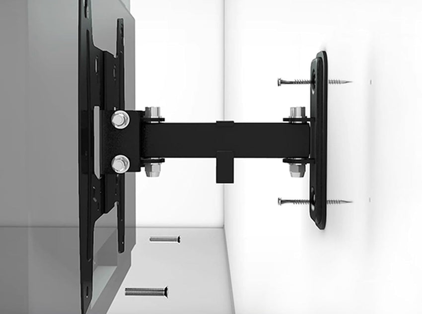 One For All - Full Motion TV Bracket - Swivel (120^0) Tilt (20^0) Wall Mount - Screen size 32-90 Inch - Max Weight 60kg - VESA 200x200 to 600x400 - Black