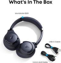 SoundCore by Anker Q20i Hybrid ANC Headphones - Comfortable Fit, Great Sound, Rich Bass, App Control, Long Playtime, Ideal for Home, Gym, Travel (Renewed)