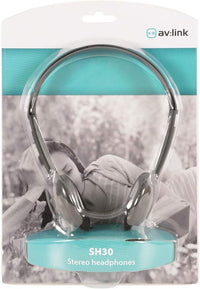 AV:Link | Lightweight Stereo Headphones | Black