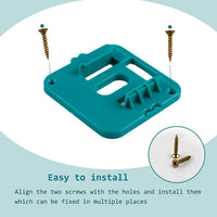 5 Pack Battery Holder for Makita 18V Batteries Wall Mount Dock Organizer for BL1860 BL1850 BL1840 BL1830 (Includes 10 Screws No Battery)