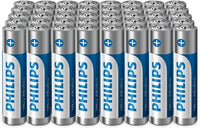 Philips Ultra AAA Alkaline Batteries - Reliable for Remotes, Toys and Small Gadgets, Pack of 40