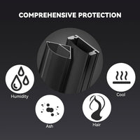 HOMMAND LED Channel, LED Profile 10 Packs 1m/3.3ft U-Shape, LED Diffuser and LED Aluminium Profile with Corner Connectors, End Caps, Mounting Clips and Adhesive, LED Strip Channel 10m