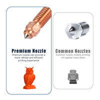 2x K1C Nozzle, 0.4mm 3D Printer Hard Steel Nozzle Replacement for Creality K1C Ender 3 V3 Ender 3 V3 Plus 3D Printer Parts Accessories (2pc)