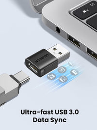 UGREEN USB to USB C Adapter, Car Fast Charging Adaptor, 3 Pack 10Gbps Data Transfer Type C Female to USB 3.0 Male Converter Compatible with iPhone 16/15, iPad Air/Mini, Apple Watch, Samsung Galaxy S24