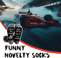 Funny Novelty Socks for Men Cotton Gift Pack Ã¢ÂÂ Red M