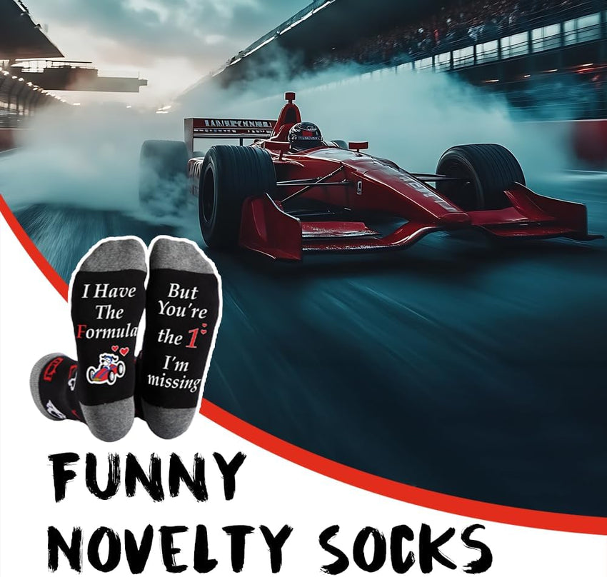 Funny Novelty Socks for Men Cotton Gift Pack Ã¢ÂÂ Red M