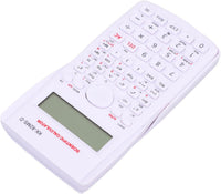Scientific Calculator, 12 Digit 240 Functions Office Calculator, Multifunction Large Display Students Calculator with Sliding Hard Cover (White)