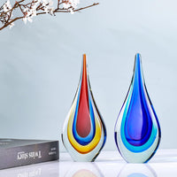 Handmade Murano-Style Glass Sculpture Paperweight Decorative Figurine - Handmade