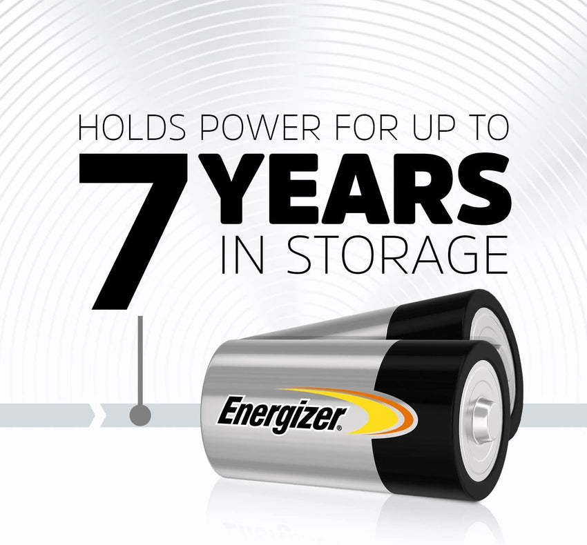 Energizer Alkaline Power - C Batteries (8 Pack) - 1.5V Battery - Long Lasting Power - Toys, Radios, Torches - 100% Recyclable Plastic Free Packaging - 7 Year Shelf Life [Amazon Exclusive]