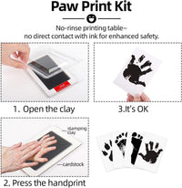 Baby Hand & Footprint Kit with Ink Pads, Photo Frames Ã¢ÂÂ Black