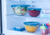 PyrexÃÂ® - Prep & Store - Set of 3 Heavy Duty Glass Bowls with Lids (0.5L - 1L - 2L) - BPA Free