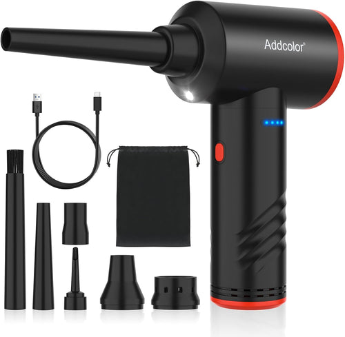 Compressed Air Duster Cleaner for PC with LED Light â Reusable Air Blower