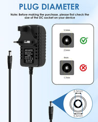 5V 1A Charger, AC Adapter 100-240V 50 60Hz to DC Switching Adaptor for LED Strip Light CCTV Router Speakers, Universal 5V DC Power Supply Wall Charger with 5.5x2.5mm Plug (5W)