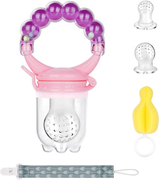 Baby Food Feeder Set Silicone Teething Pacifiers 2pcs ÃÂ¢ÃÂÃÂ Multi-Colour