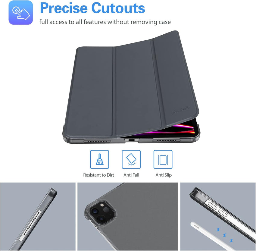 ProCase iPad Pro 12.9 Case Slim Stand Hard Shell for 6th/5th/4th Gen â Grey