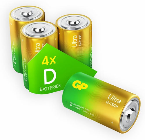 GP Ultra Alkaline D box of 4 | 13AU | 1.5V | LR20