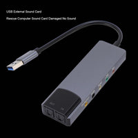USB External Sound Card Optical SPDIF 5.1 Channel Aluminium Alloy â 5.1