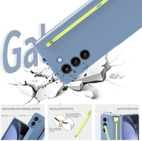 case Galaxy Z Fold 5 case with S Pen Fold EditionãS Pen + Caseã Compatible with Samsung Galaxy Z Fold5 Slim S Pen Phone Cover Shell replacement (Blue)