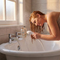 Croydex Shower Head & Hose Push-On 1.2m Rub-Clean Nozzles Compatible with Low/High Pressure â Chrome
