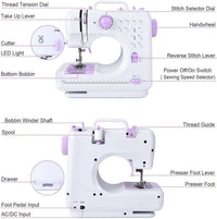 Sewing Machine 12 Stitches 2 Speeds Double Thread White