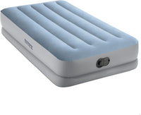 Intex Twin Dura-Beam Comfort 64157 Air Bed with Fastfill USB Pump, Inflated Size: 99 cm x 191 cm x 36 cm, Black/Black