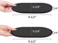 Reusable Heavy Duty Furniture Movers 8 Pack for Carpet and Hard Floor â Brown Oval
