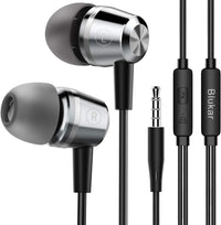 Blukar Earphones, In-Ear Headphones Earphones High Sensitivity Microphone - Noise Isolating, High Definition, Pure Sound for iPhone, iPad, Smartphone, MP3 Players etc.
