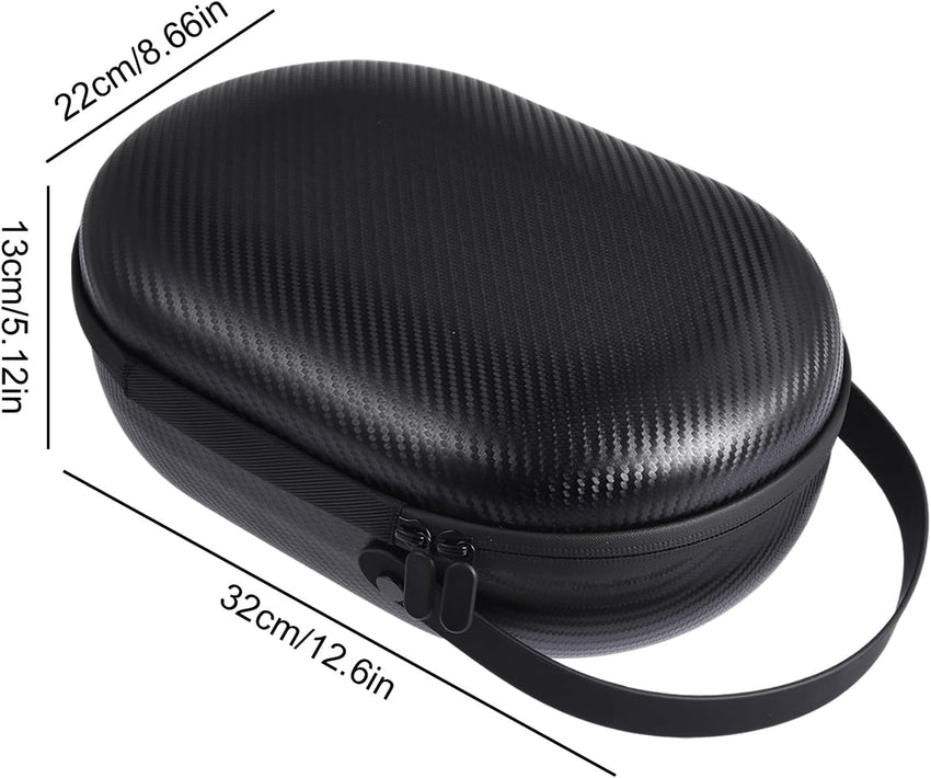 Junfire Hard Carrying Case for Apple Vision Pro, Accessories VR Headset Storage Case Durable Travel Case with Advanced Protective Features, Heavy-Duty EVA Protection, Black