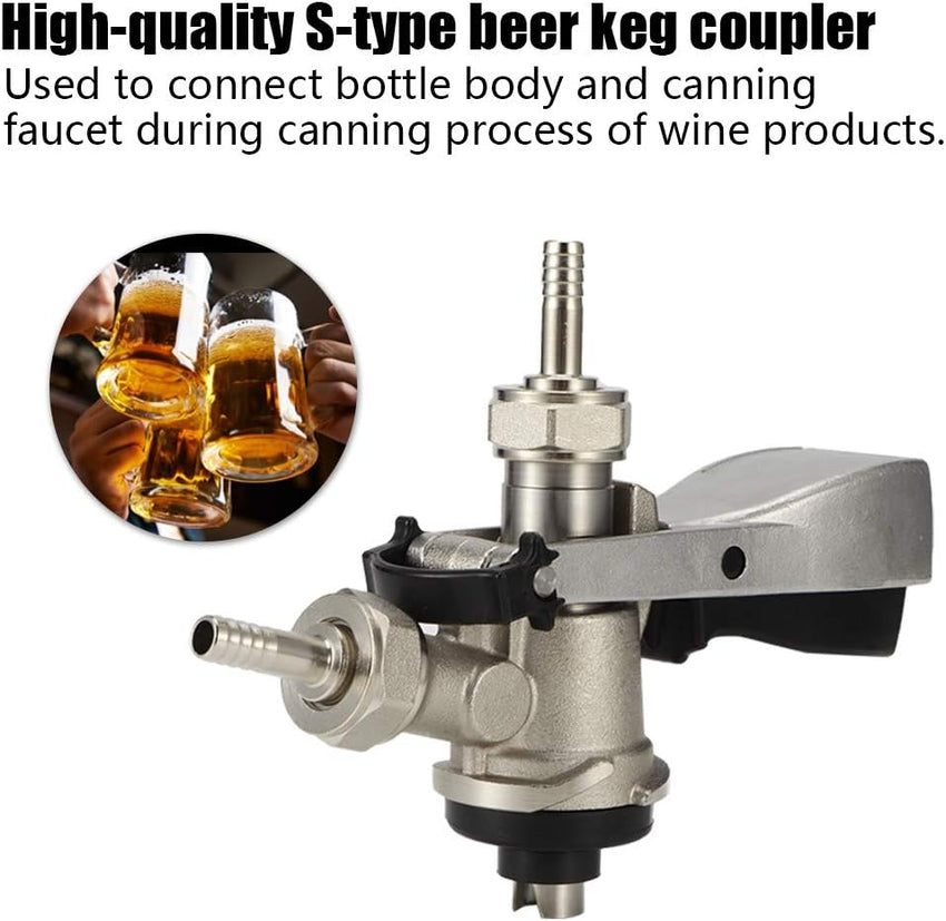 Keg Coupler Stainless Steel S Type Sankey Beer Tap Ã¢ÂÂ Home Brewing