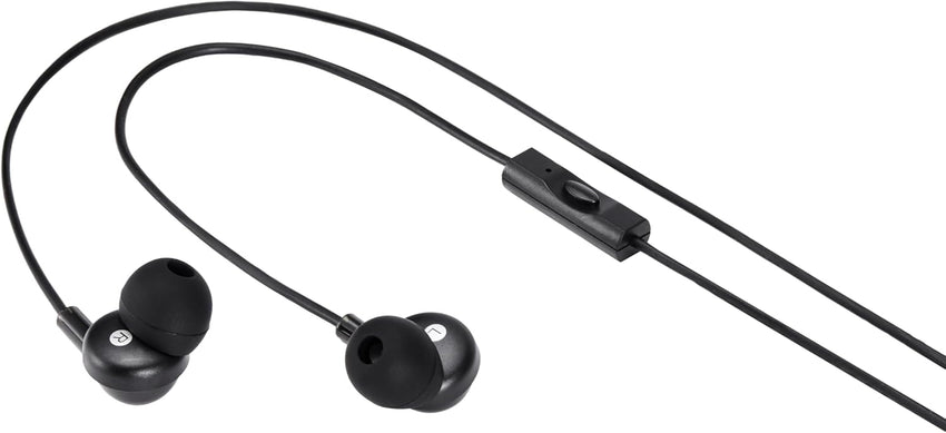 Amazon Basics Headphones, USB-C Wired Earbuds with Microphone, In-Ear, 4.2-ft Cable, S/M/L Ear Tips, Black