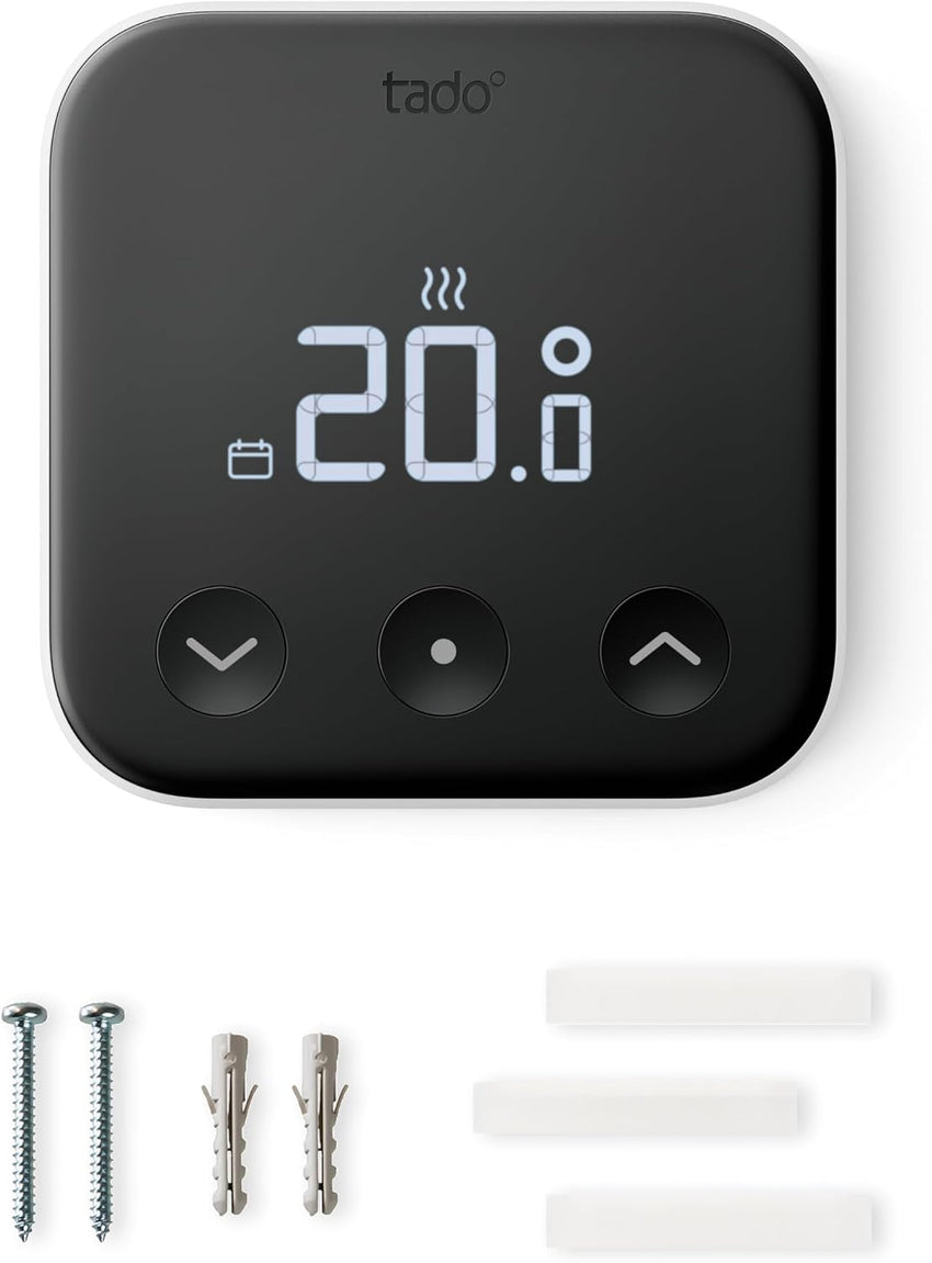 tado Smart Thermostat X Wired Add-On Room Thermostat App & Voice Control White