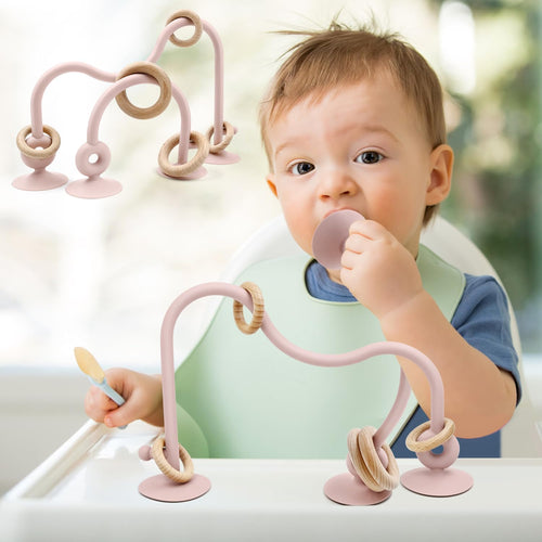 Baby Suction Toy Multi-Purpose Sensory â Light Pink 6-12 Months