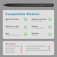TQQ Pencil for iPad (2018-2025), Pixel-Perfect Precision, Tilt Sensitivity & 2X Faster Charge, Compatible Apple iPad 11/10/9/8/7/6th Gen, Pro 12.9/11/13 Inch M4, Air 3/4/5/M2/M3, Mini 5/6