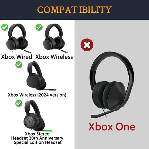 SOULWIT Cooling Gel Replacement Earpads for Microsoft Xbox Wireless/Wired, Xbox Wireless (2024 Version) Headphone, Ear Pads Cushions for Xbox Stereo 20th Anniversary Special Edition Headset