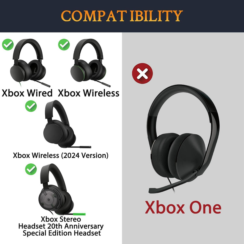 SOULWIT Cooling Gel Replacement Earpads for Microsoft Xbox Wireless/Wired, Xbox Wireless (2024 Version) Headphone, Ear Pads Cushions for Xbox Stereo 20th Anniversary Special Edition Headset