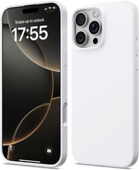 ACRONIX Compatible with iPhone 16 Pro Max Case 6.9", Slim Liquid Silicone Cover, Lightweight Soft Touch Grip, Shockproof Thin Protective 16 Pro Max Phone Case-White
