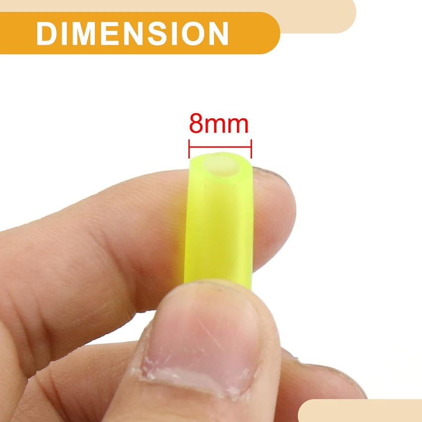 Partuto 1 Pcs Universal Petrol Fuel Hose - Silicone Yellow Amber
