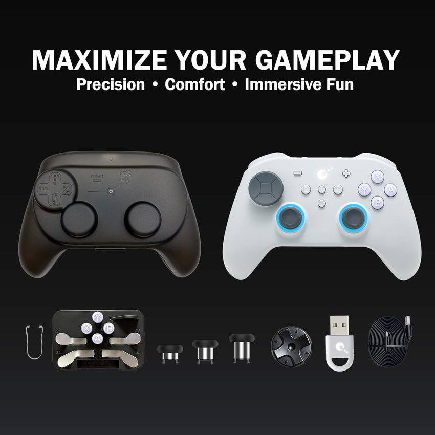 GuliKit TT Max Wireless Game Controller Bluetooth Hyperlink Wired Grey