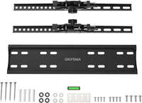 GRIFEMA GB1004-2 TV Wall Bracket for 26-65 inch, up to 50kg, Tilt TV Wall Mount with Spirit Level, Max VESA 400x400mm, Flat and Slim