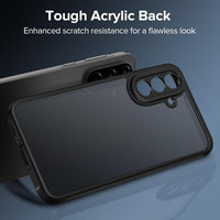 ivoler 3 in 1 Case for Samsung Galaxy A56 5G with 2 Pieces Tempered Glass,[Military Protection] Transparent Anti-Shock Protective Cover-Black