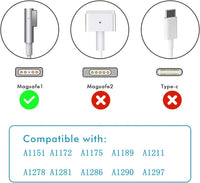 60W MagSafe 1 MacBook Power Adapter Replacement Compatible with MacBook 11"/13" (A1369 A1343 A1290) ÃÂ¢ÃÂÃÂ White