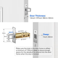 MYPIN Smart Door Lock, Fingerprint Door Lock, Keyless Smart Lock, Digital Door Lock, Smart Locks Front Door with App Control, Key, Card, Electronic Touch Keypad Locks for Doors Auto Lock Waterproof