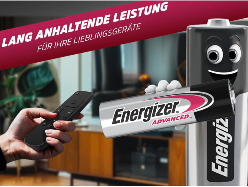 Energizer Advanced - AA Batteries (16 Pack) - Double A Battery 1.5V - Up To 100% Longer Lasting - Ideal for High-Drain Devices - 0% Plastic Packaging - 10 Year Shelf Life [Amazon Exclusive]