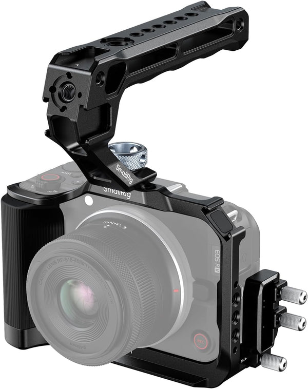 SMALLRIG Camera Cage R50V for Canon R50V Full Cage with Top Handle QR Plate & Cold Shoe â Black