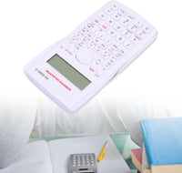 Scientific Calculator, 12 Digit 240 Functions Office Calculator, Multifunction Large Display Students Calculator with Sliding Hard Cover (White)