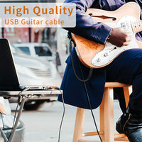 USB Guitar Cable for PC, Mac, Xbox, PS4 â 6.35mm Gold-Plated Mono Plug